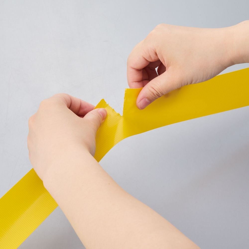 WIZ'A ウィザ　梱包用カラー布テープ黄（約）幅50mm&times;長さ25m, 黄, 50mm&times;25m