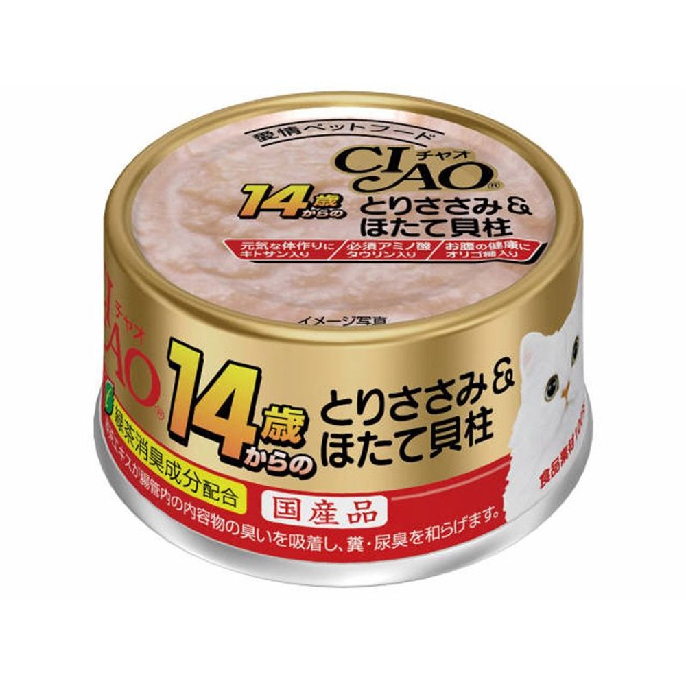 チャオ　14歳からのとりささみ＆ほたて貝柱　75ｇ, 14歳からのとりささみ＆ほたて, 75g