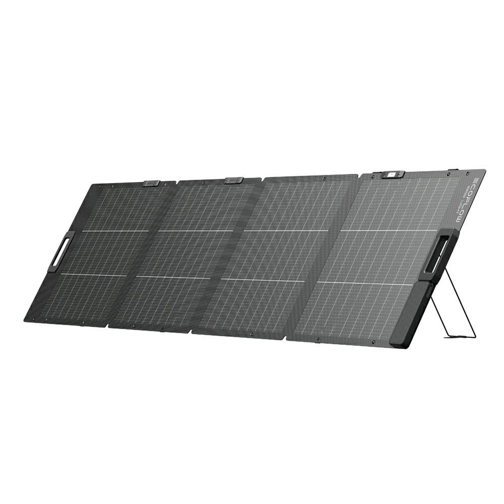 エコフロー EcoFlow 220W 軽量両面ソーラーパネル EFSLL220W-P-D-XT-4, ブラック, 幅598mm&times;奥行227mm&times;高さ26mm