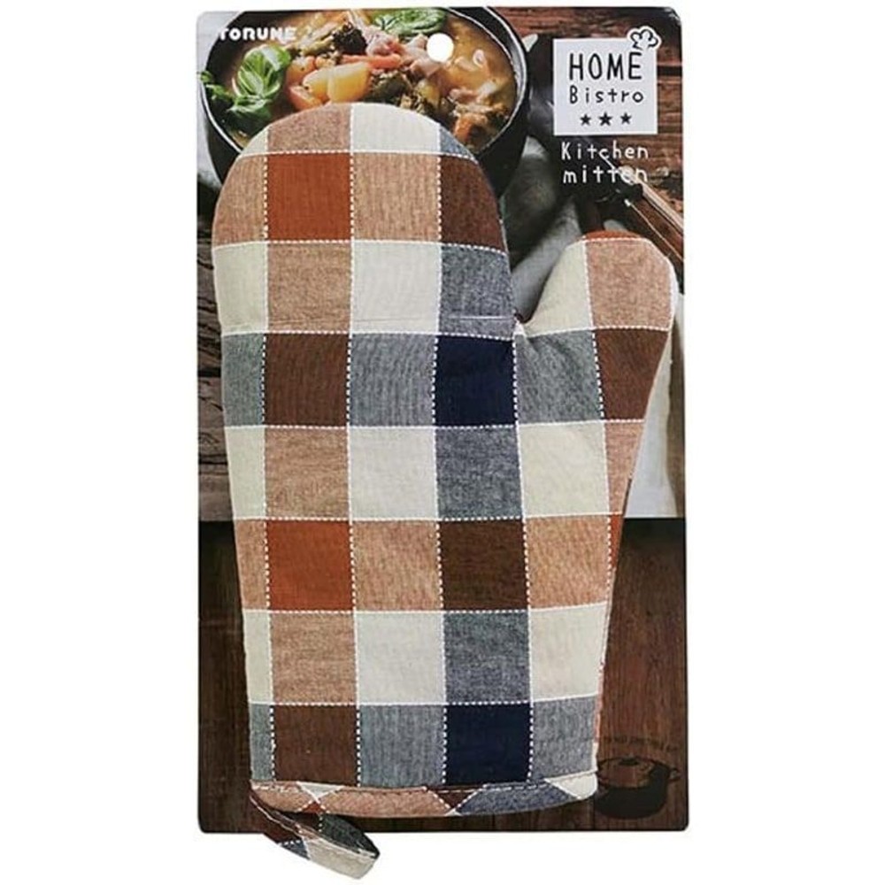 キッチンミトンチェック, ブラウン, その他サイズ１