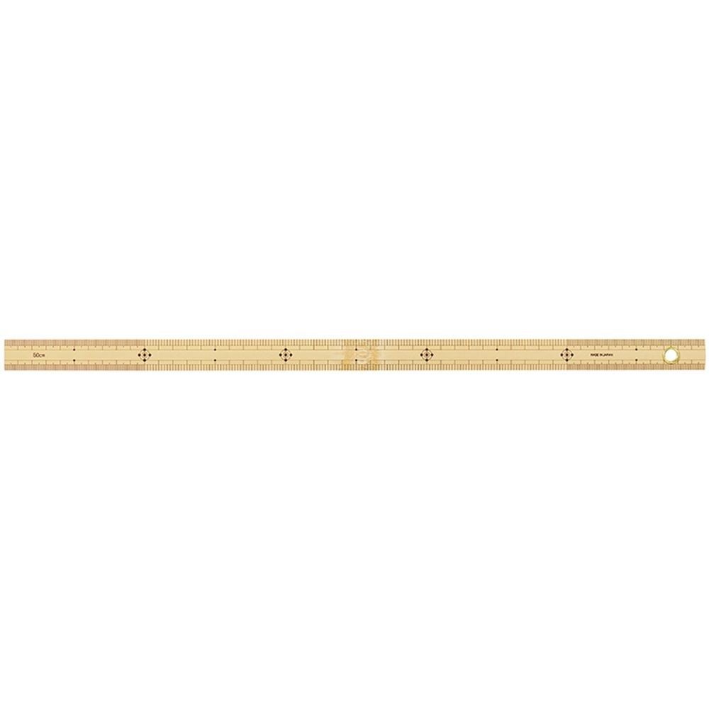 竹製ものさし 50cmハトメ付, 71765, 50cm