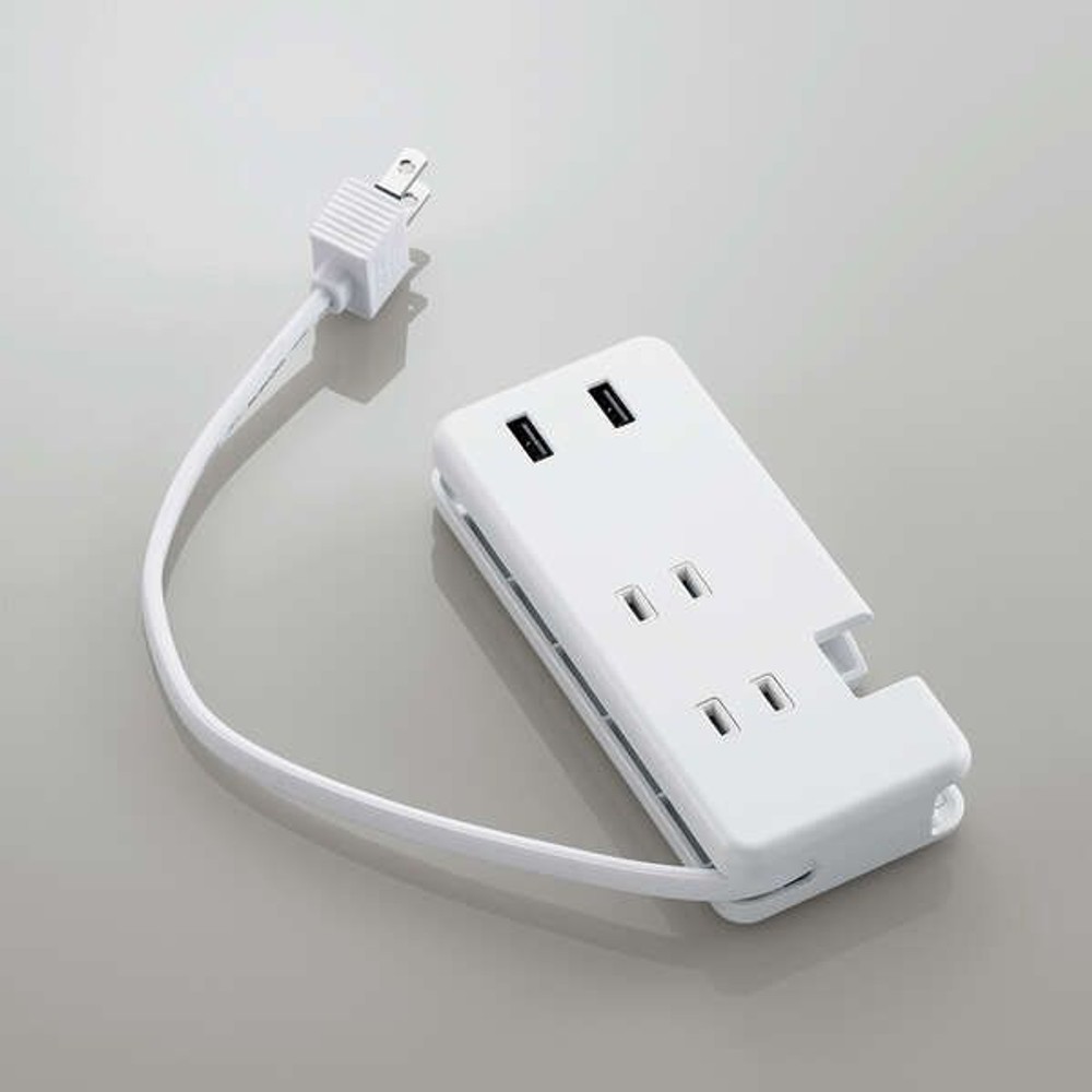 モバイルUSBタップ MOT-U12-2302WH, ホワイト, 0.25ｍ