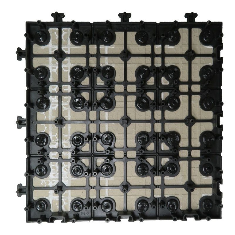 ジョイント式セラミックパネル　4枚貼, ブラウン, 6個セット