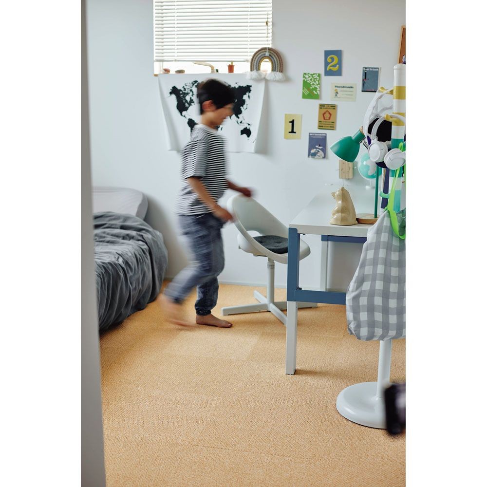 東リ　遮音タイルカーペット　ＡＫ8003ＳＣ &times;10個セット, ライトブラウン, 40cm