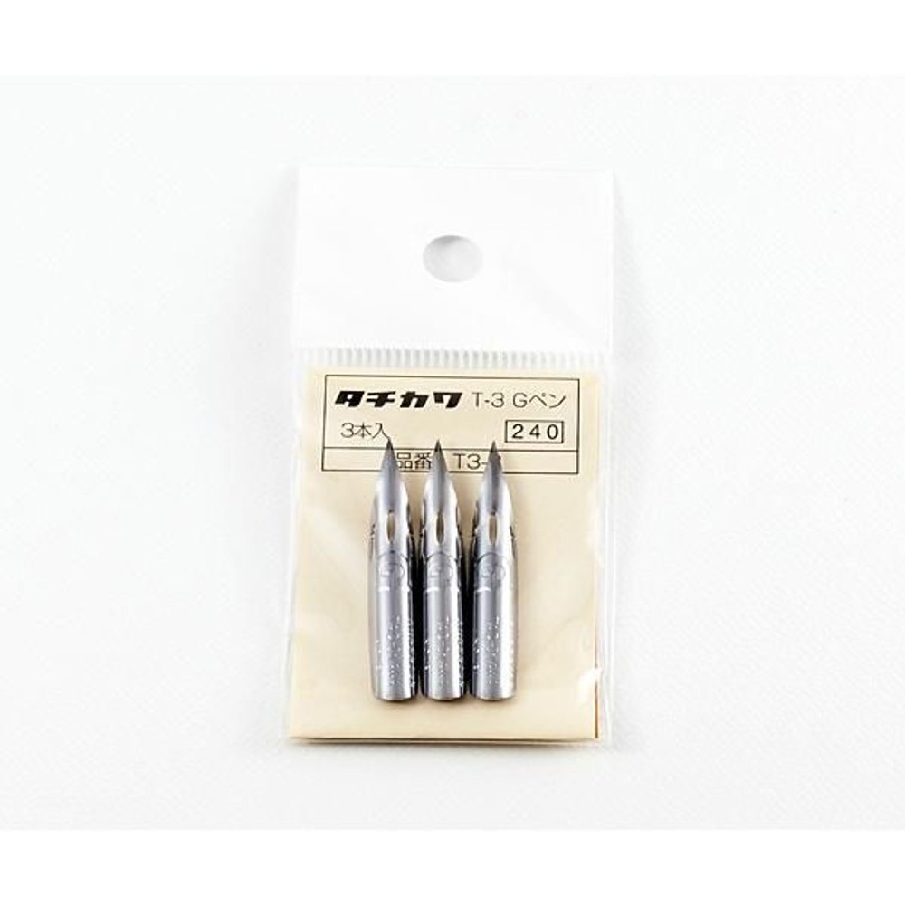 タチカワ ペン先 コミックペン T-3Gペン 3本入り　T33, ペン先 T-3Gペン, その他サイズ１