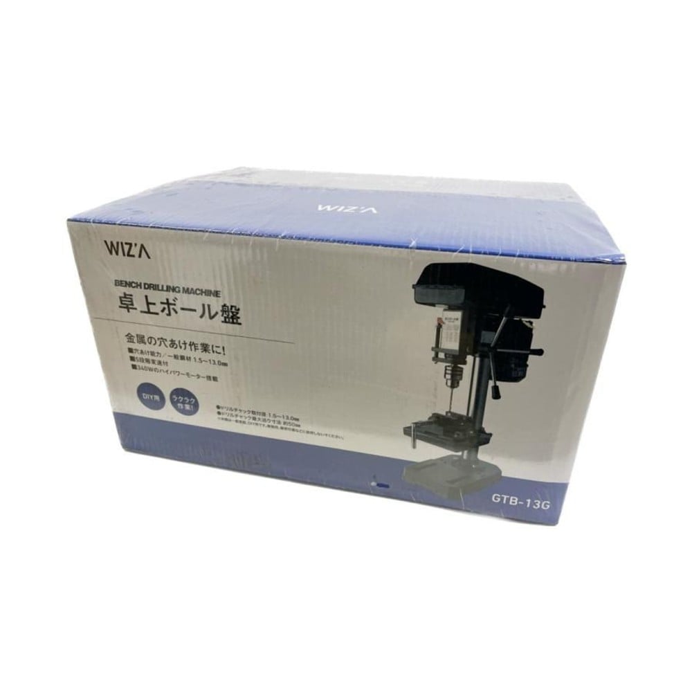 WIZ'A ウィザ 卓上ボール盤 穴あけ能力 一般鋼材1.5-13mm 5段階変速付 GTB-13G, ブラック, 幅180&times;奥行450&times;高さ580mm
