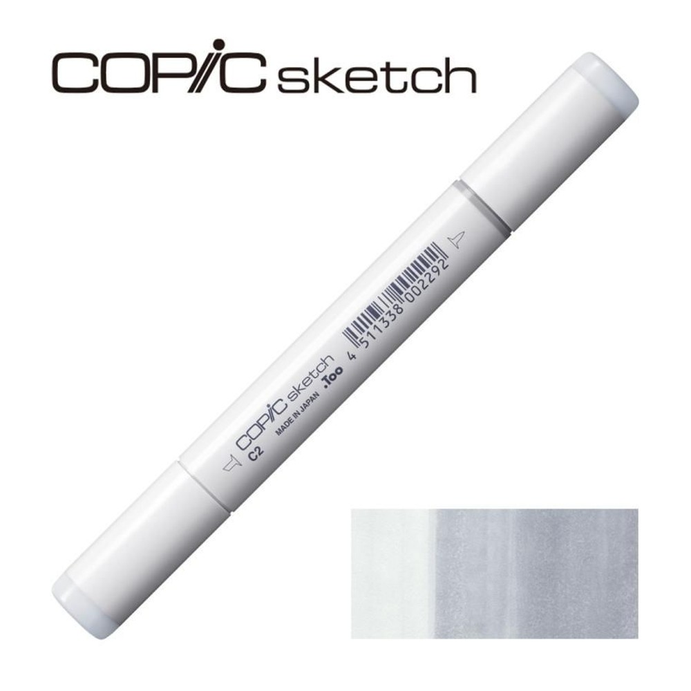 コピックスケッチ C-2 クールグレイ No.2,  C-2 クールグレイ, スケッチ