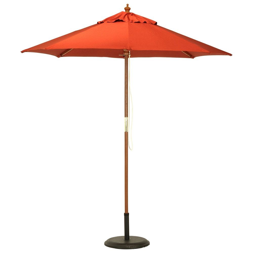 不二貿易  木製パラソル　210ｃｍ, ブラウン, 直径約209cm