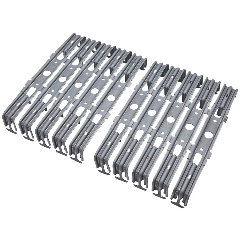 NSP 巾止め金具 50&times;120mm 10個, シルバー, 10個入り