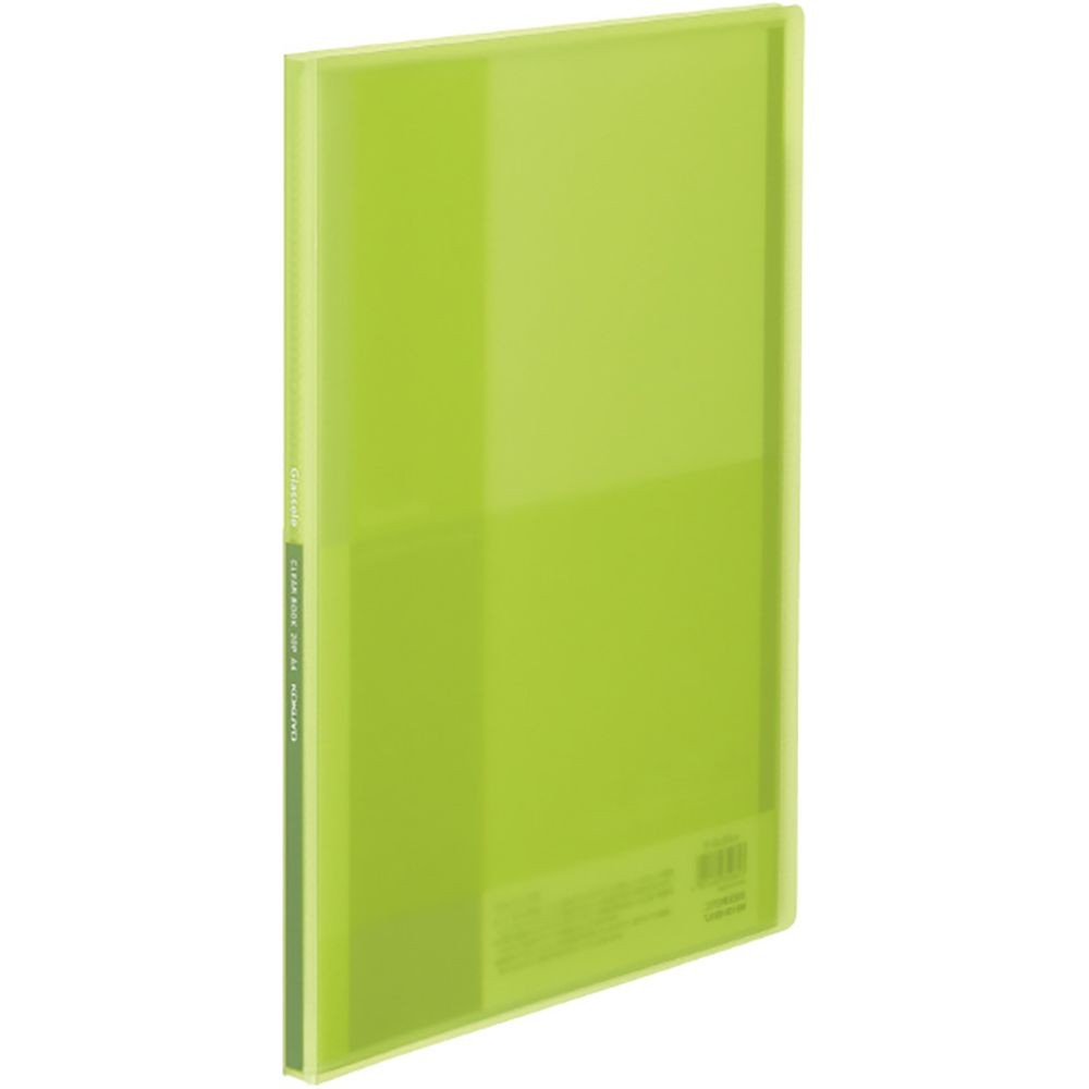【10冊セット】コクヨ　クリヤーブック　グラッセル　Ａ４　ライトグリーン ラ-GL20LG【メーカー直送・代引不可】, ライトグリーン, A4