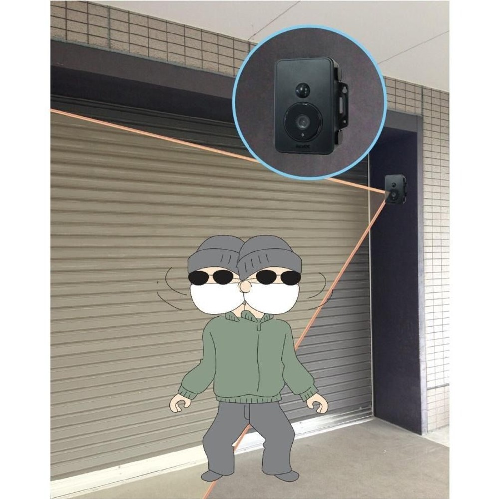 リーベックス 防雨型　SDカード録画式センサーカメラ　SD1500, 黒, SD1500