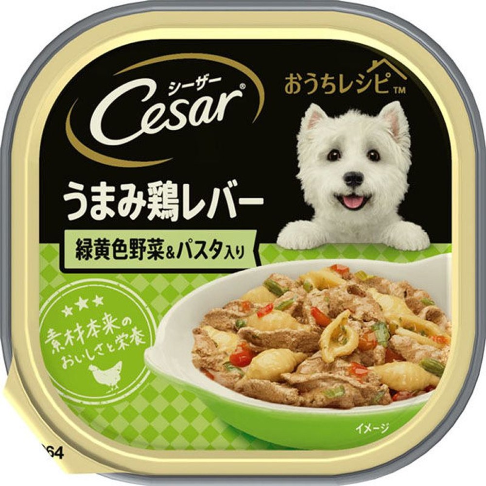 シーザーおうちＲうまみ鶏レバー緑黄色野菜＆パスタ100ｇ, 緑黄色野菜＆パスタ, 100g
