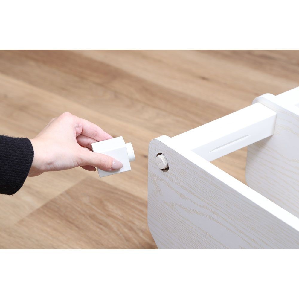 不二貿易 フィット　コーナーＴＶ台　オークＷＨ【メーカー直送・代引不可】, ホワイト, 幅1000mm&times;奥行295mm&times;高さ411mm