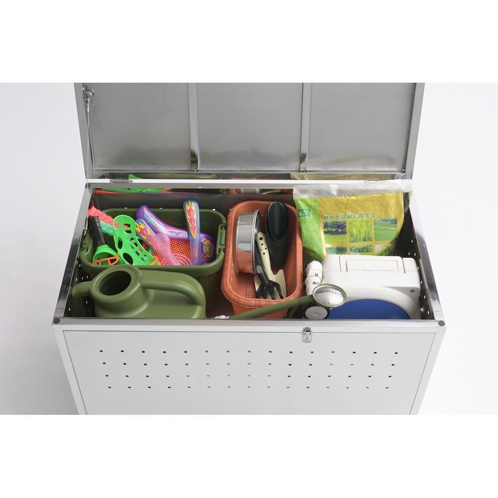 ステンレスごみ保管庫  組立式【メーカー直送・代引不可】, ステン（60）, 60cm幅