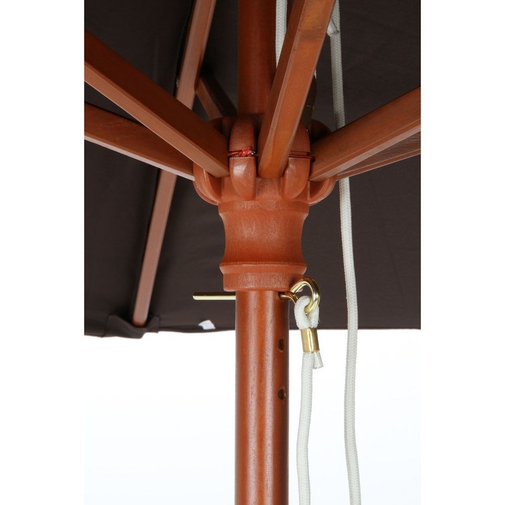 不二貿易  木製パラソル　210ｃｍ, ブラウン, 直径約209cm