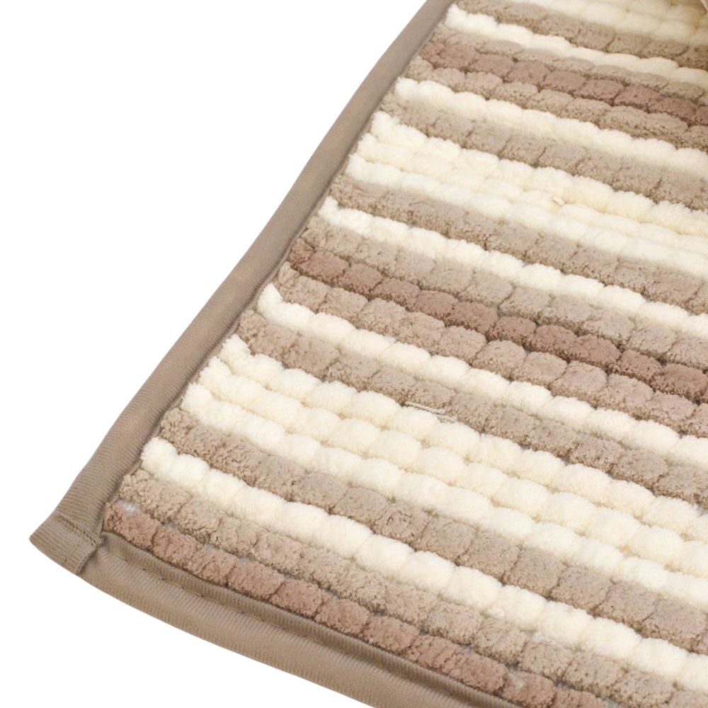 ウィザ WIZ'A 超吸水ボリュームバスマット　約５０×７５ｃｍ, ブルー, 50×75cm