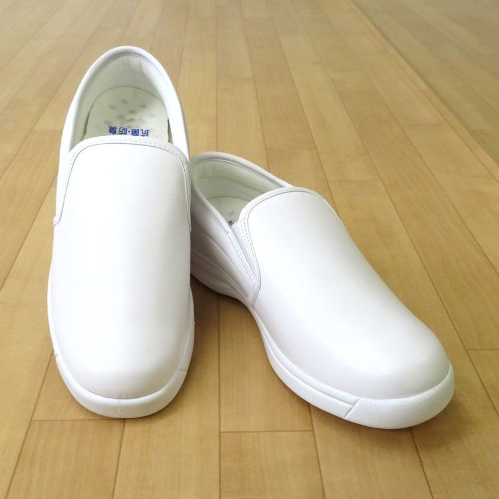 耐油底で滑りにくいシューズ　ホワイト, ホワイト（23.0）, 23.0cm
