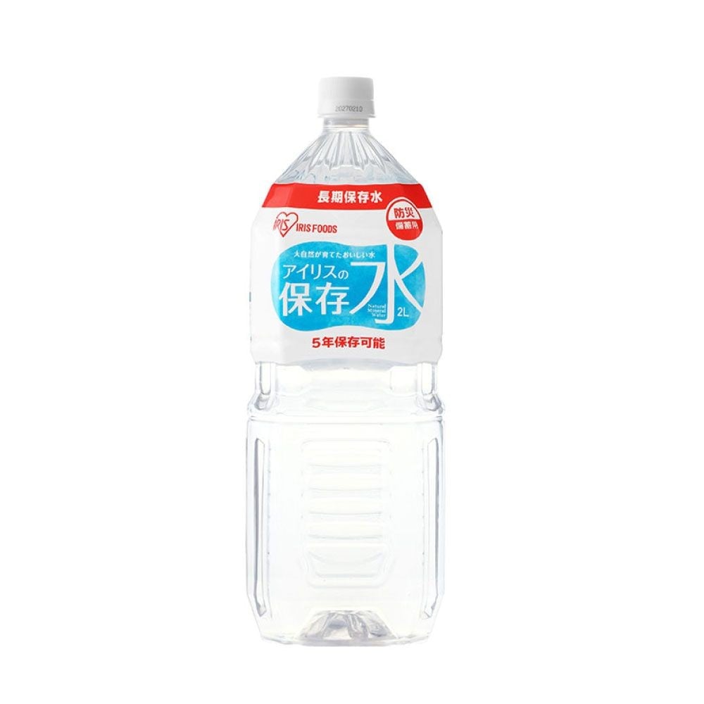 アイリスの保存水　２Ｌ, 保存水, 2L