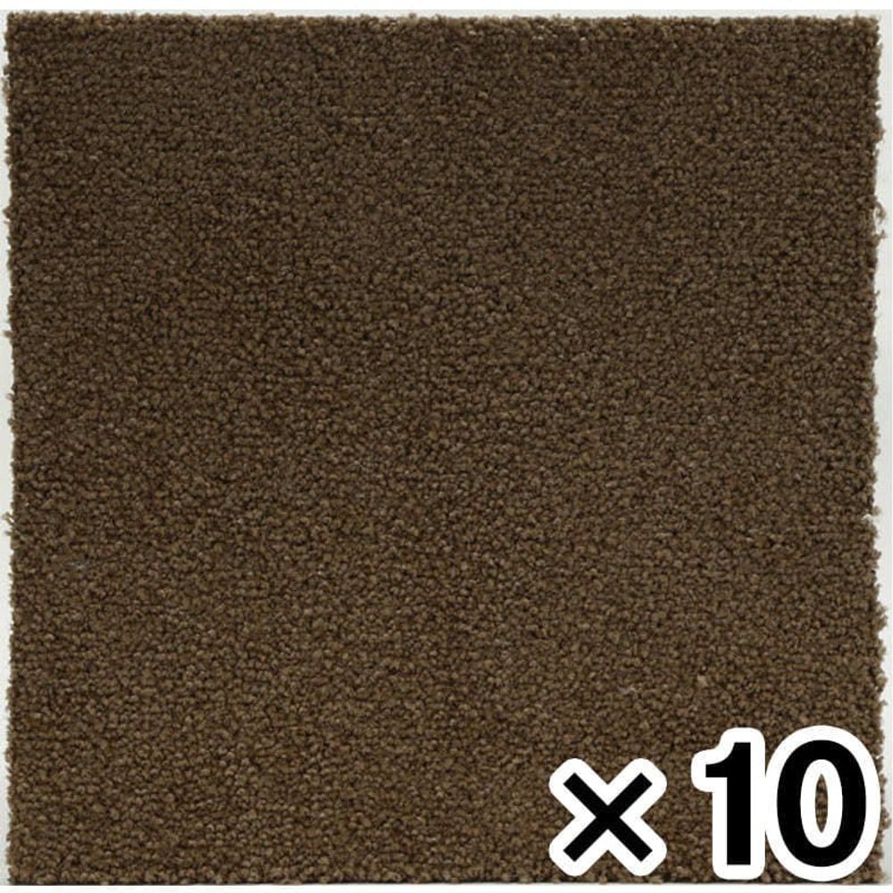 ズレにくいソフトタイルマット　約40&times;40ＣＭ &times;10枚セット, ブルー, 10枚セット