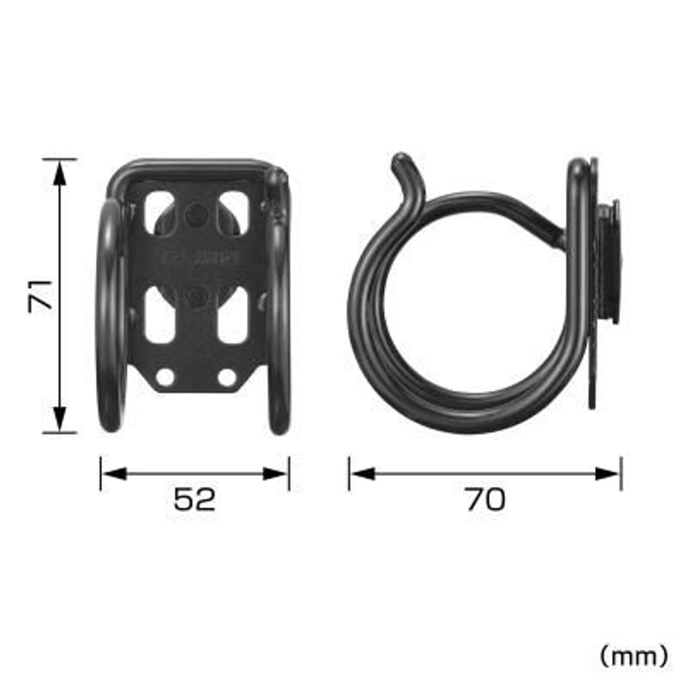 TAJIMA　セフ工具ホルダースチール ハンマー横　SFKHI-HH, ブラック, 工具ホルダー　ハンマー横