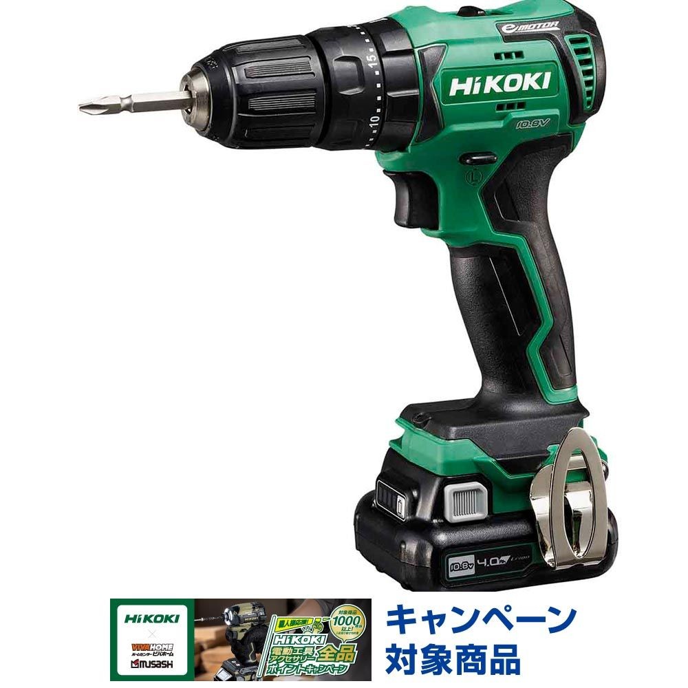 ハイコーキ　HiKOKI 10．8Ｖ振動ドライバドリル DV12DD (2LS), グリーン, DV12DD (2LS)