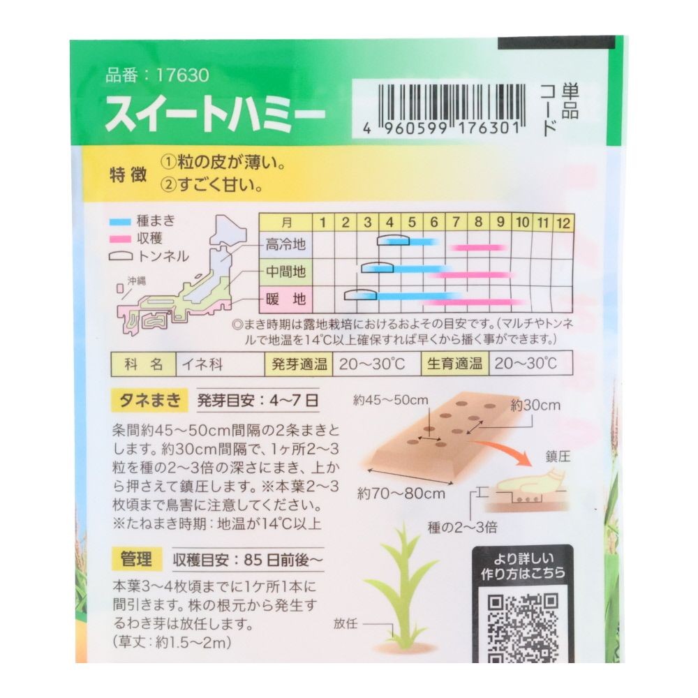 スイートハミー, トウモロコシ, 20粒