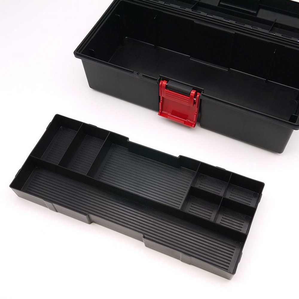 ツールボックス380, ブラック,  幅380&times;奥行178&times;高さ143mm