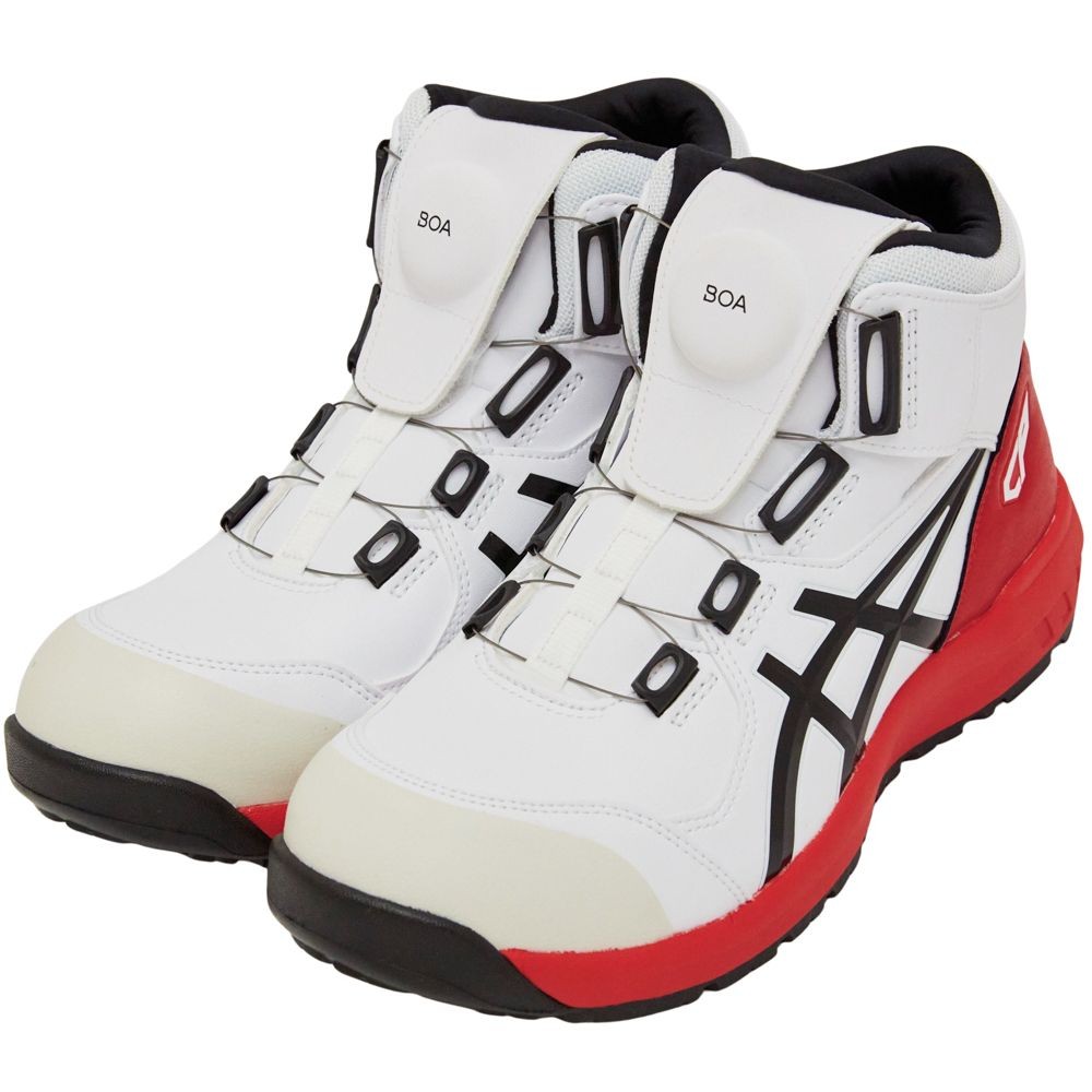 アシックス（ASICS） ウィンジョブ CP304 BOA ホワイト×ブラック, ホワイト×ブラック, 25.5cm