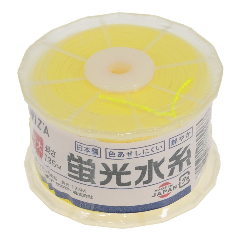 ウイザ WIZ'A 　リール式水糸　極太　１３５Ｍ, ピンク, 135m