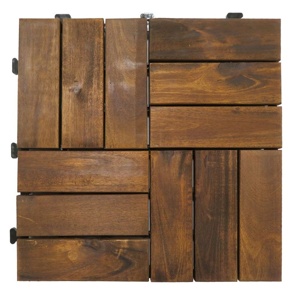 ジョイント式ウッドパネル　クロス（アカシア）, クロス（アカシア）, 1枚