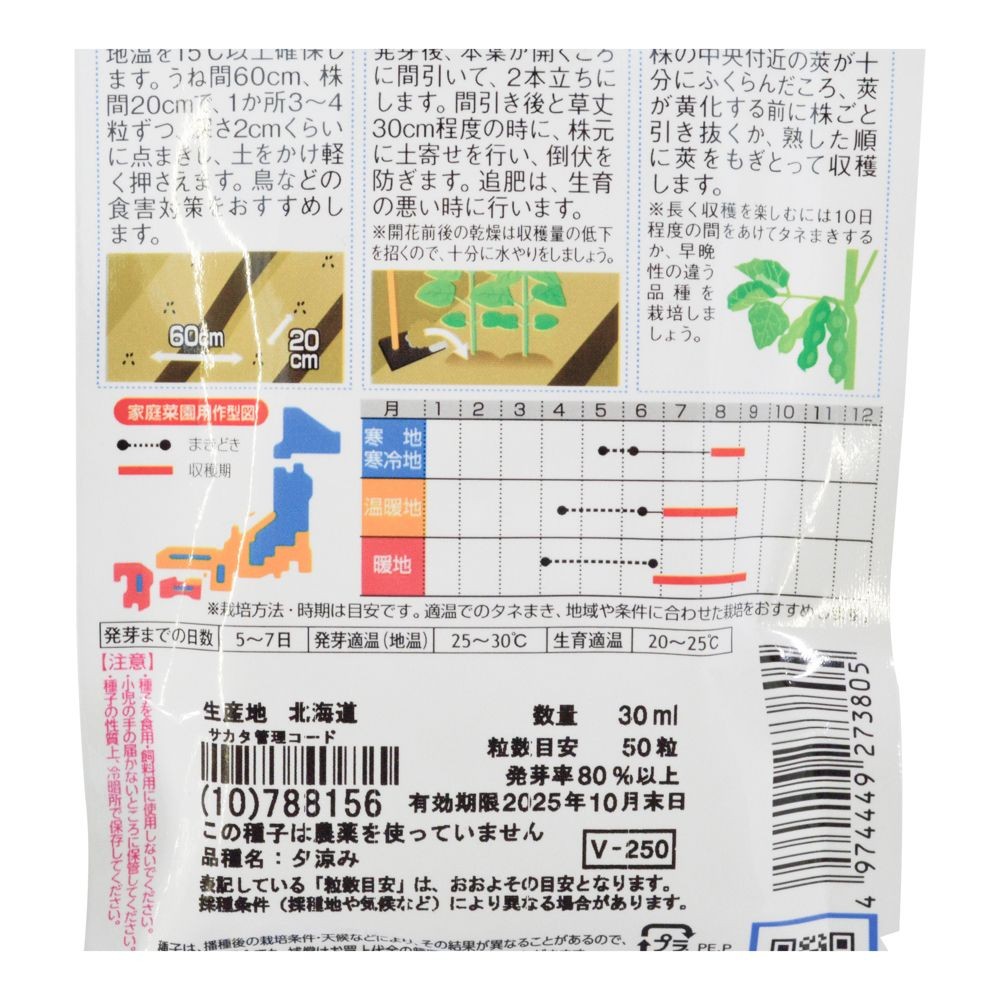 中生えだ豆　夕涼み, 枝豆, 30ml