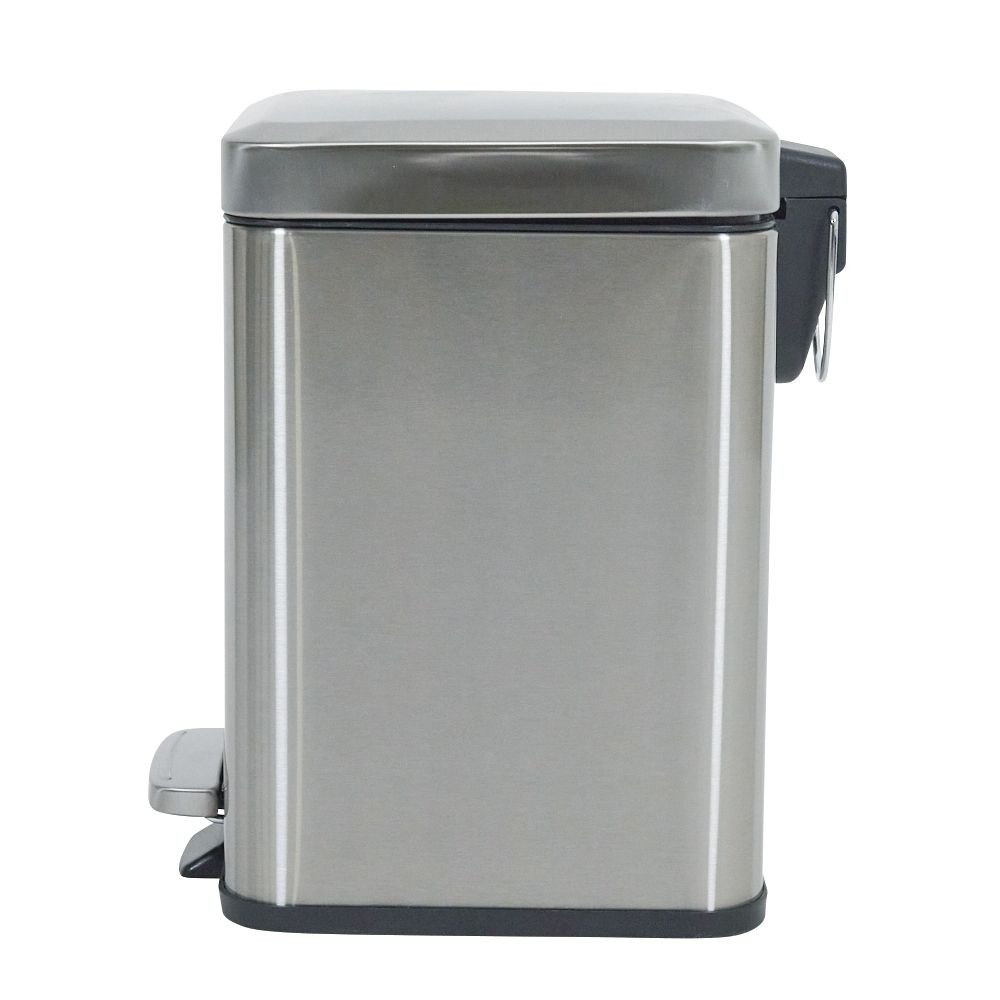 ウィザ WIZ'A ステンレスペダルペール　スクエア型, シルバー, 6.0L