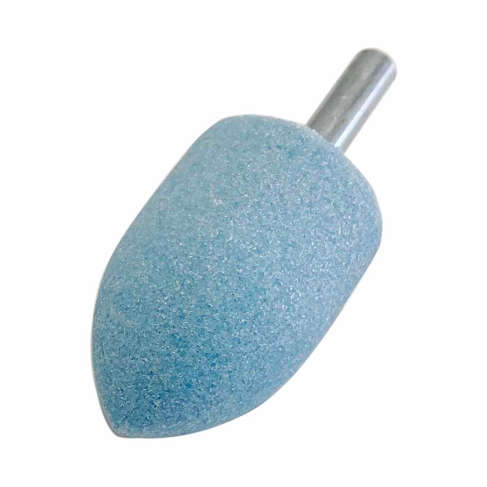 サンフレックス 軸付砥石 ステンレス用 WA材 6&phi;軸 #60 3721PX, ブルー, #60