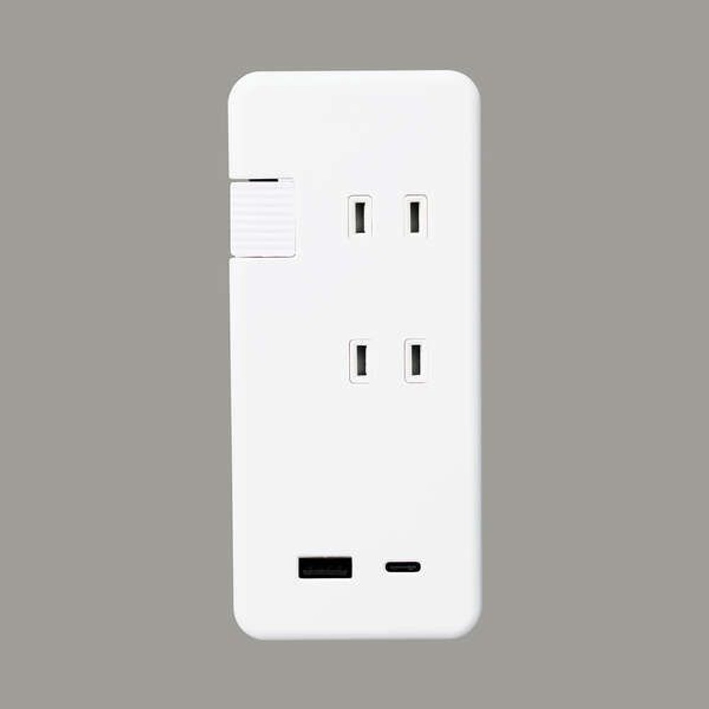 モバイルUSBタップ MOT-U13-2302WH, ホワイト, 0.25m