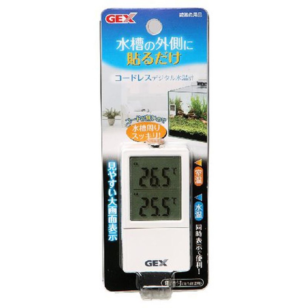 ジェックス　コードレスデジタル水温計, 測定精度：±1.5℃, 測定範囲：15?35℃