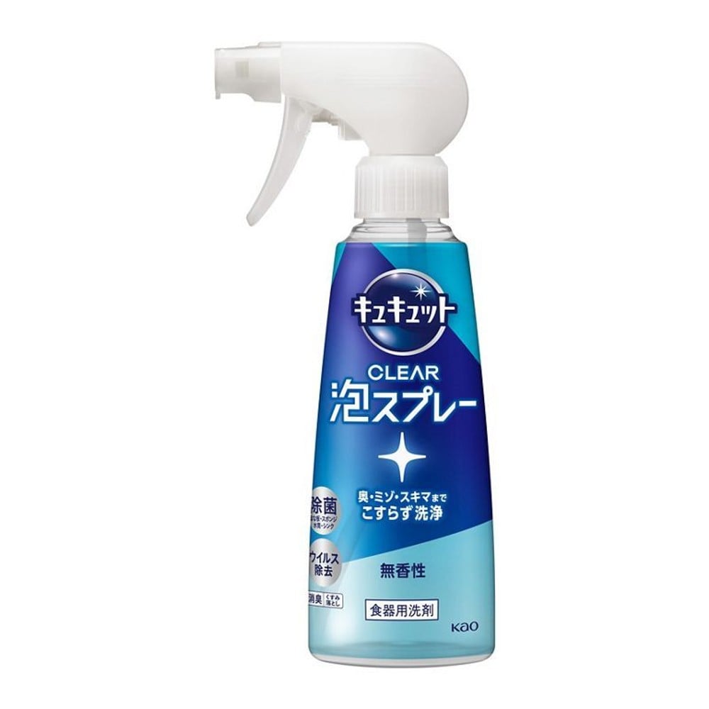 キュキュット　ＣＬＥＡＲ泡スプレー　無香性　本体, 無香性, 280ml