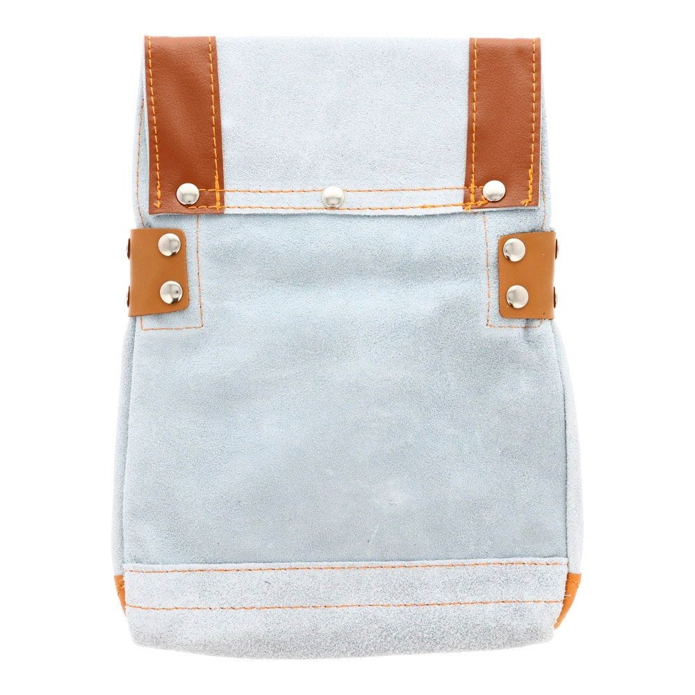 ウイザ WIZ'A 　皮製釘袋　仮枠大　補強付グレー, グレー, 仮枠大