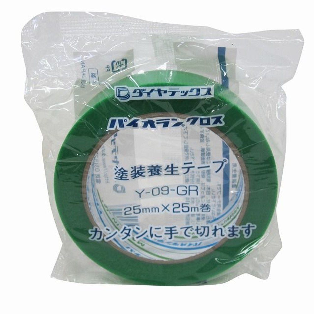 パイオラン養生テ―プ, グリーン, 25mm