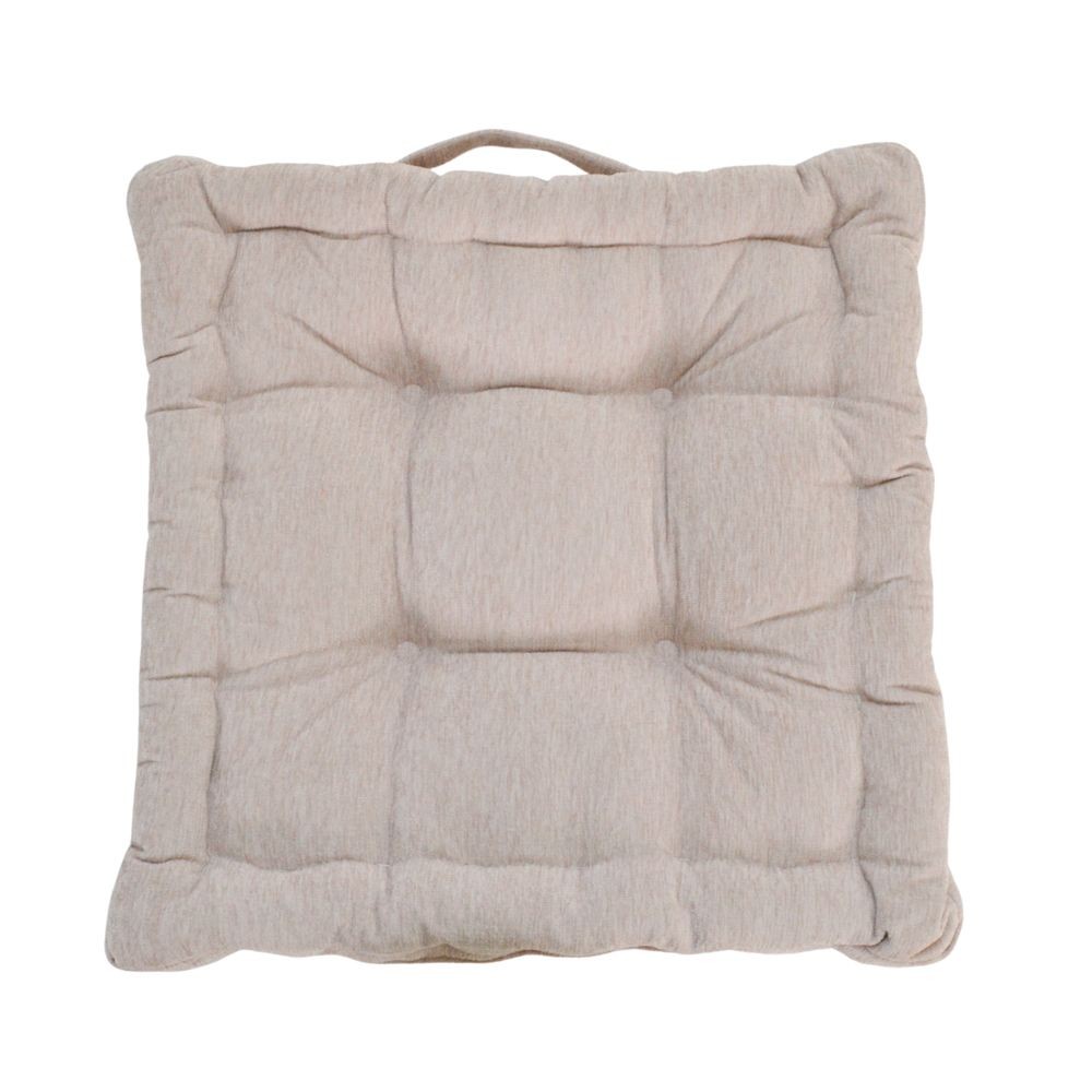 ウイザ WIZ'A マチ付きシートクッション　リーネア, ベージュ, 45×45cm