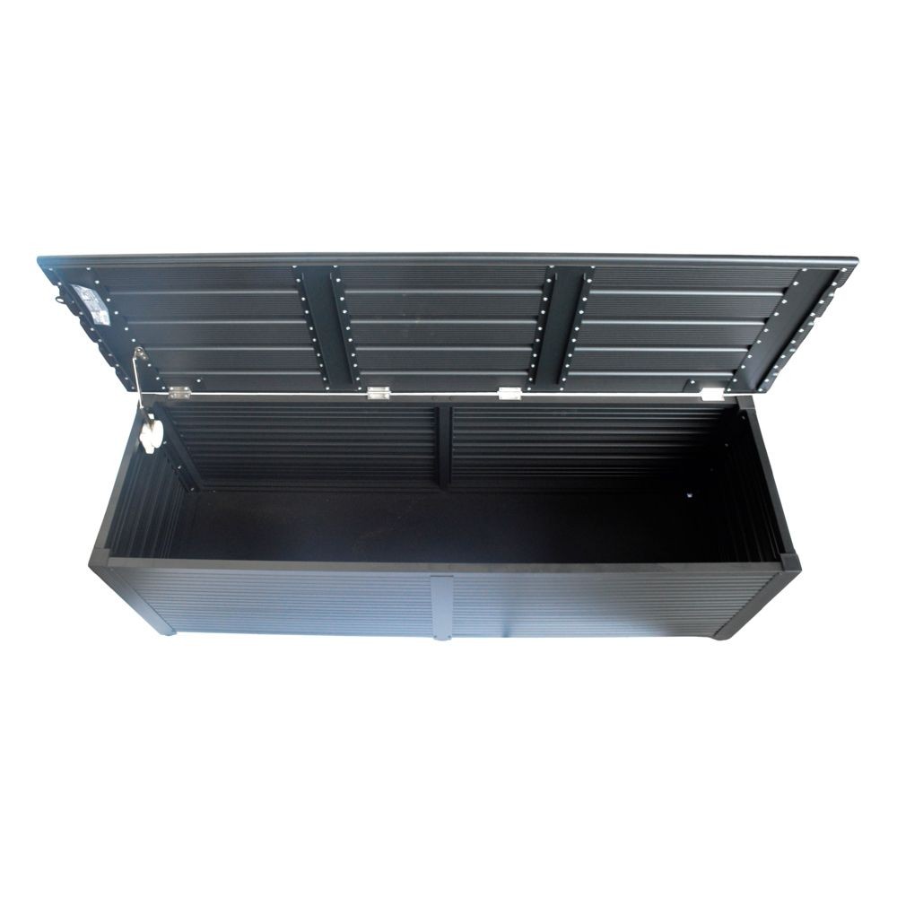 サイレントベンチストッカー　幅150&times;奥行45&times;高さ48ｃｍ　１５０４５４９, ブラック, 1500&times;450&times;490mm