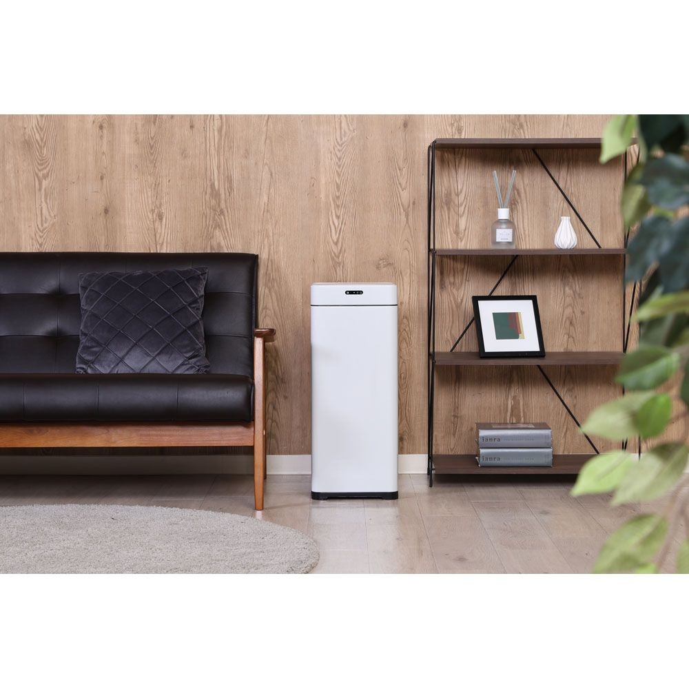 不二貿易 除菌消臭センサーダストボックス　４５Ｌ　ＷＨ【メーカー直送・代引不可】, ホワイト, 幅250mm&times;奥行340mm&times;高さ610mm