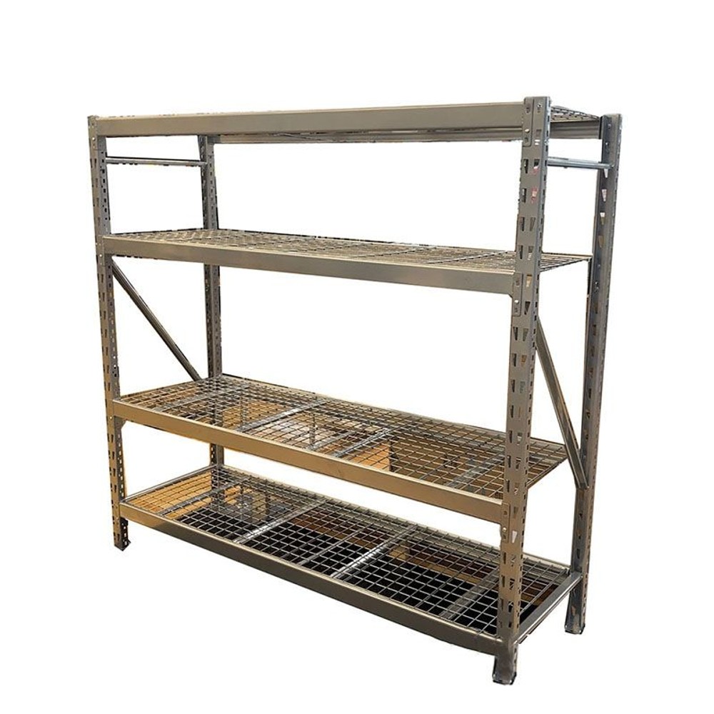 4段ヘビーラック  シルバー色  幅196cmｘ奥行61cmｘ高さ183cm, その他カラー１, その他サイズ１