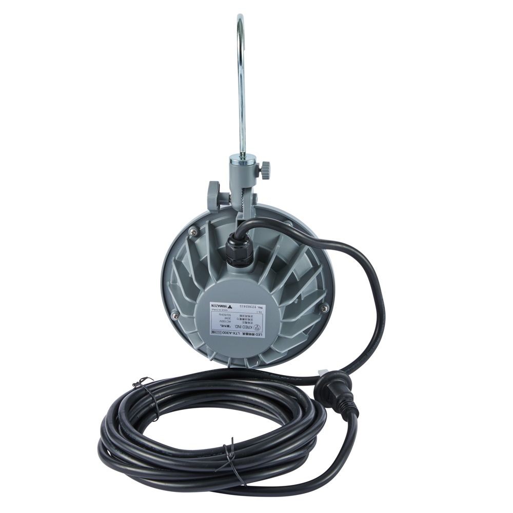 防雨型LED投光器 30W 吊り下げ式/クランプ式 LTX-A30D, 昼光色, 30W