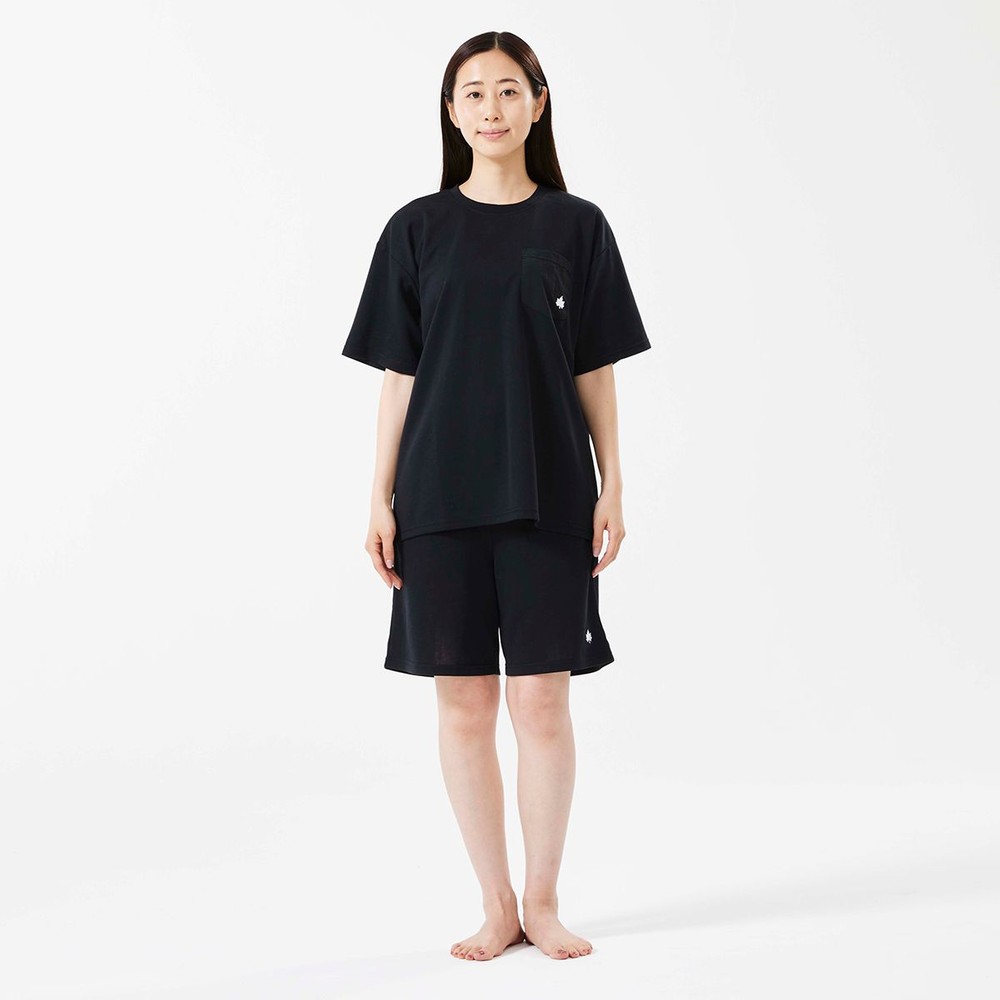 LOGOS by LIPNER ボディリカバリーTシャツ ♯35503　ブラック, ブラック, Mサイズ