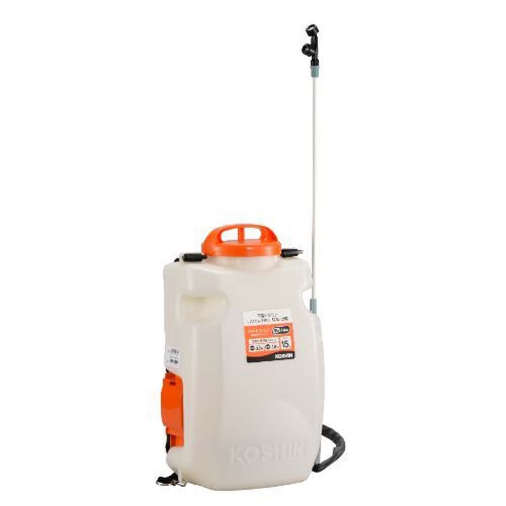 【現行品】背負式充電噴霧器　15Ｌ, ホワイト, 15L