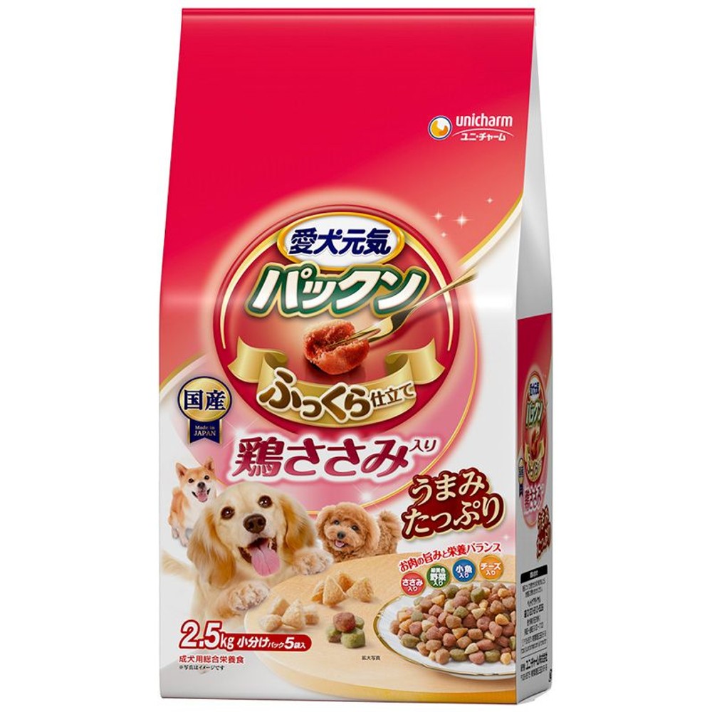 ユニチャーム　ゲインズパックン　鶏ささみ　2．5ｋｇ, 鶏ささみ, 2.5kg