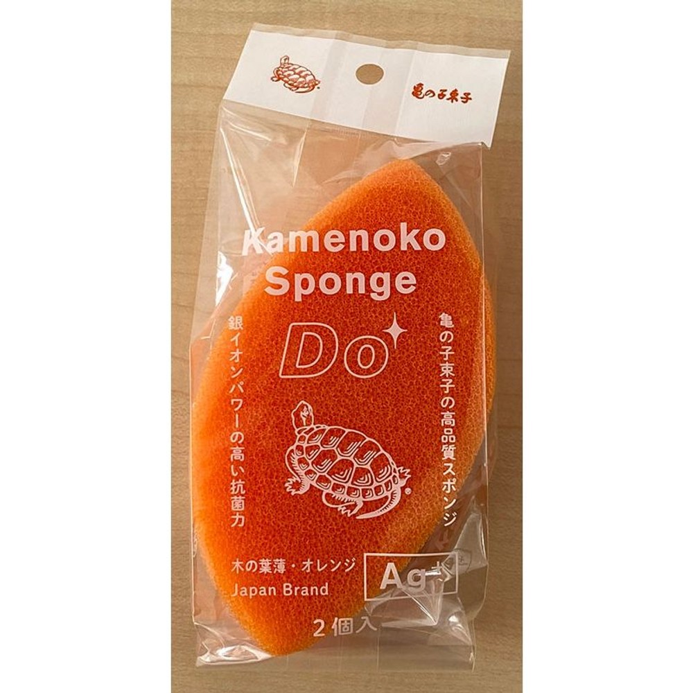亀の子スポンジＤｏ　木の葉薄型, クリーム, 木の葉薄型 2個入り