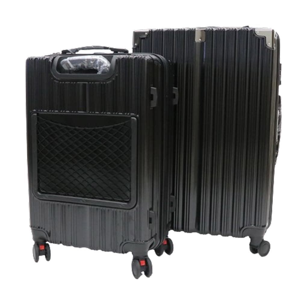 ＰＣ＋ＡＢＳキャリーケース　ブラック　M＆Lセット, ブラック, -