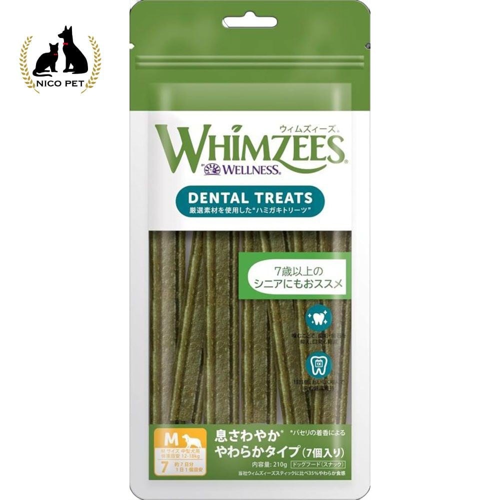 ウィムズィーズ 息さわやか やわらかタイプ М 7個入り, 中型犬向け, 7個入り