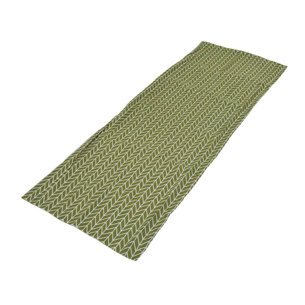 大長座布団カバー チェック, グリーン／シラカバ柄, 70cm&times;180cm